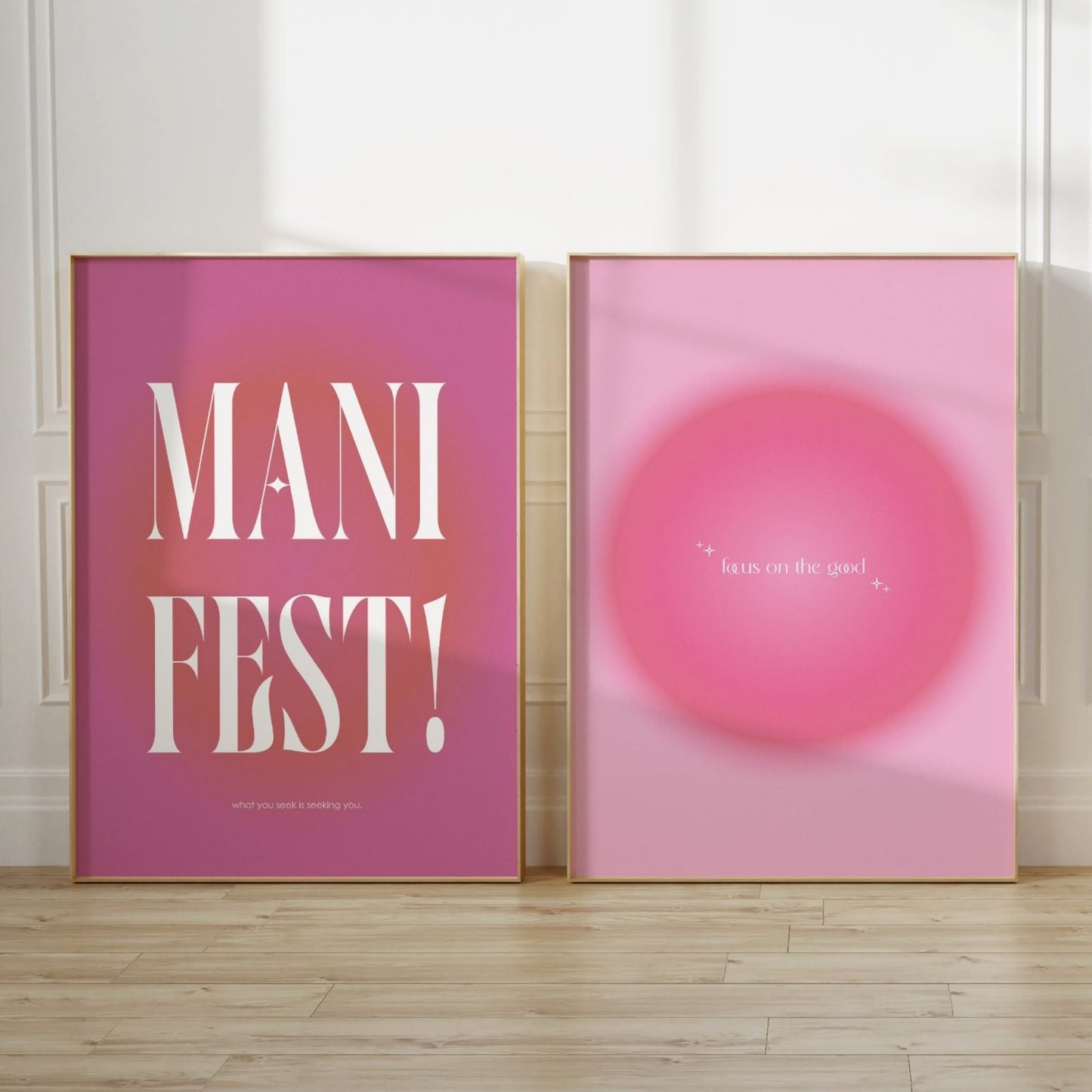 Focus On The Good Pink Aura Poster