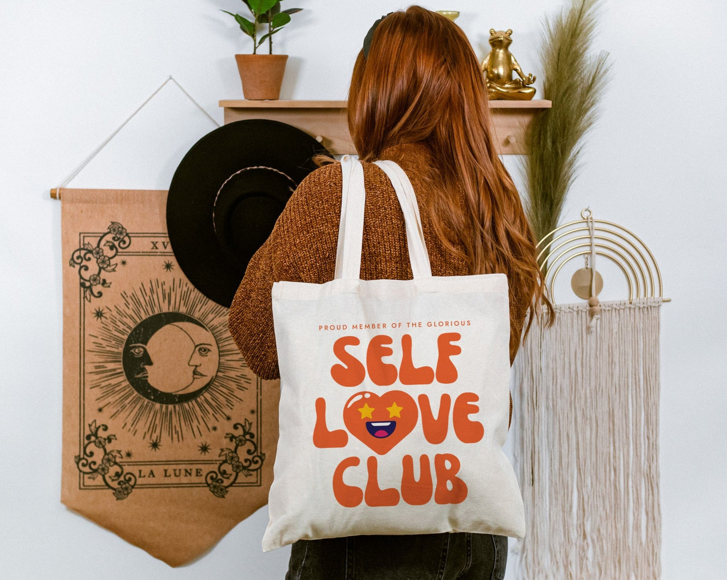 Self Love Club | Cotton Canvas Tote Bag