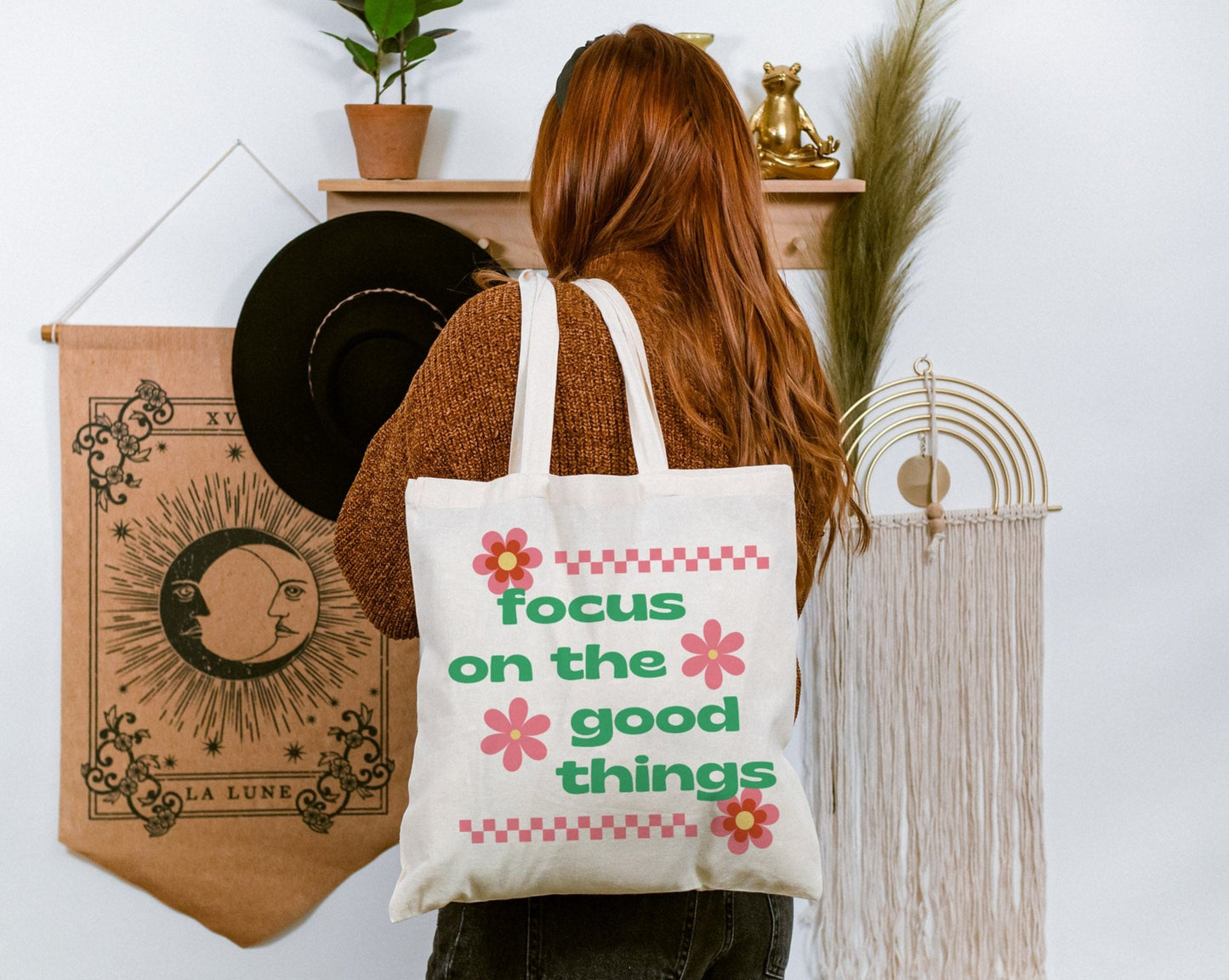 Focus On The Good Things | Cotton Canvas Tote Bag