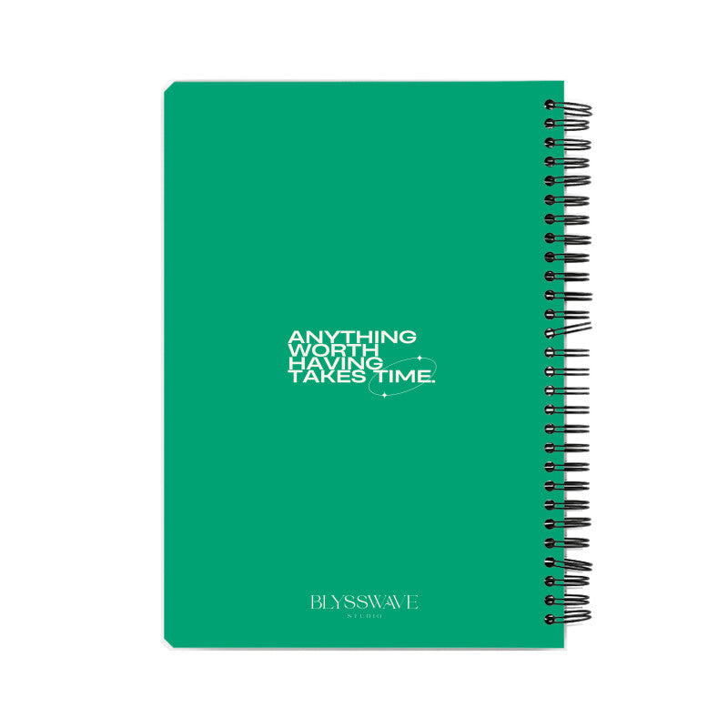 It Takes Time Aesthetic Positive Quote Notebook