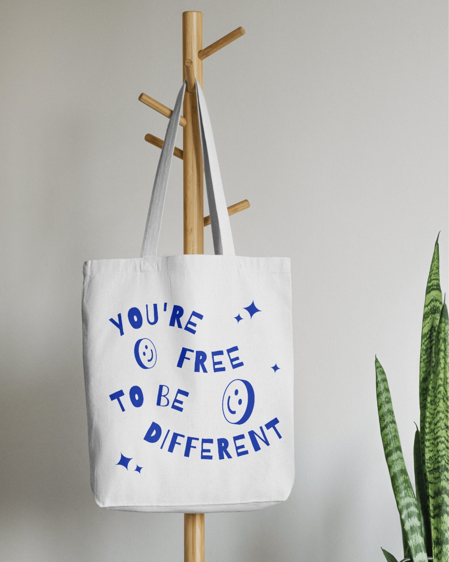 You're Free To Be Different | Cotton Canvas Tote Bag