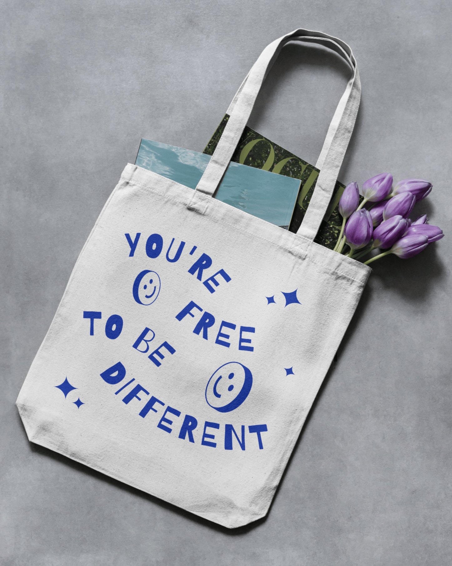 You're Free To Be Different | Cotton Canvas Tote Bag