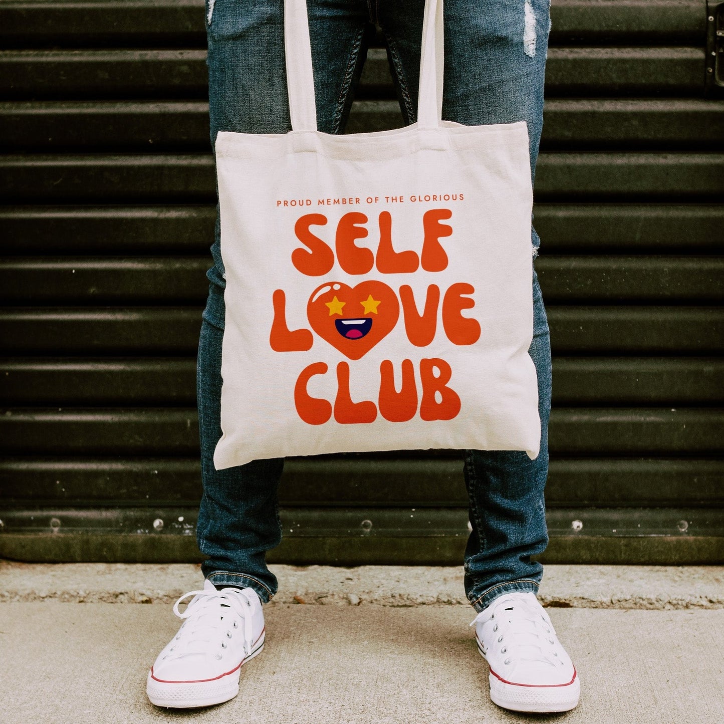 Self Love Club | Cotton Canvas Tote Bag