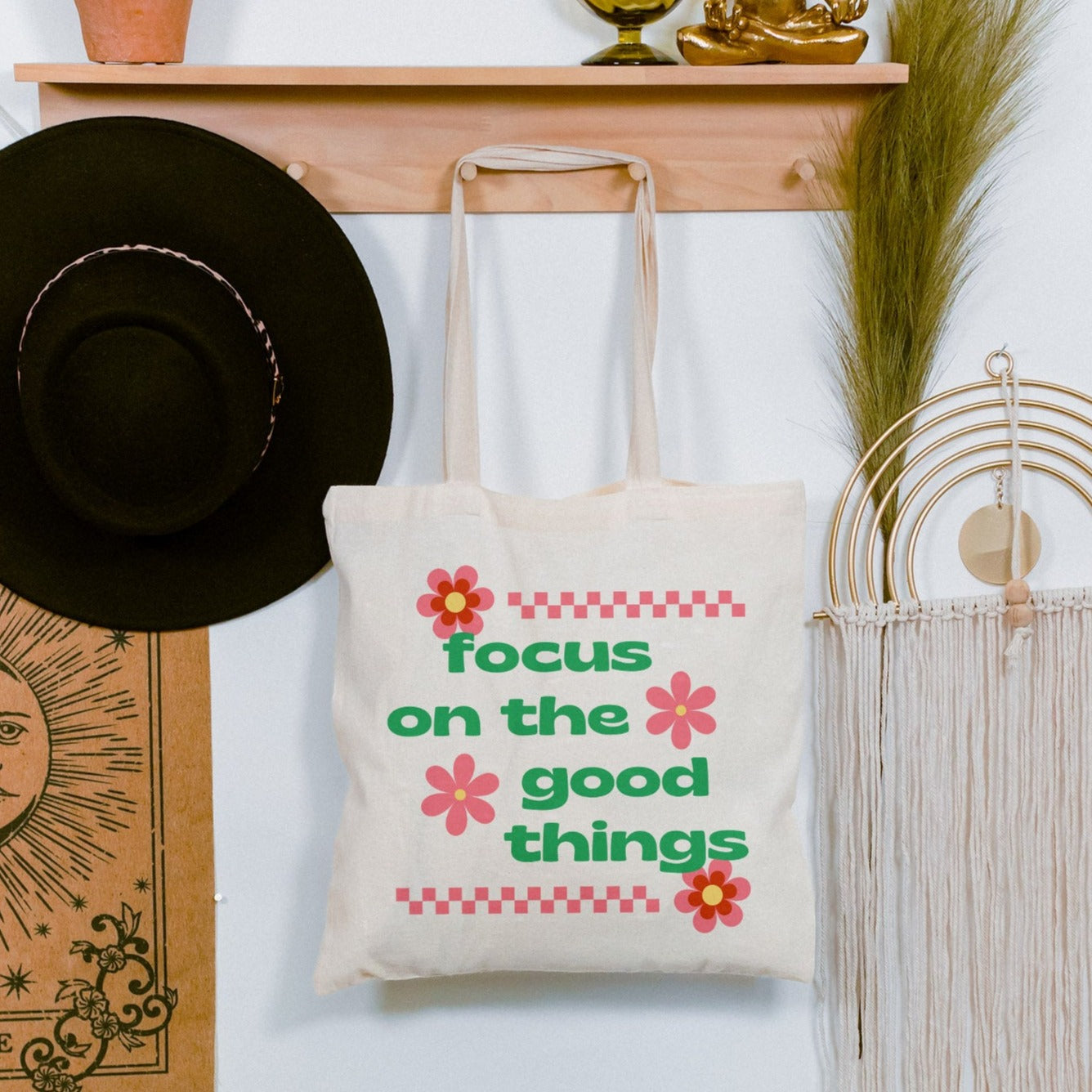 Focus On The Good Things | Cotton Canvas Tote Bag