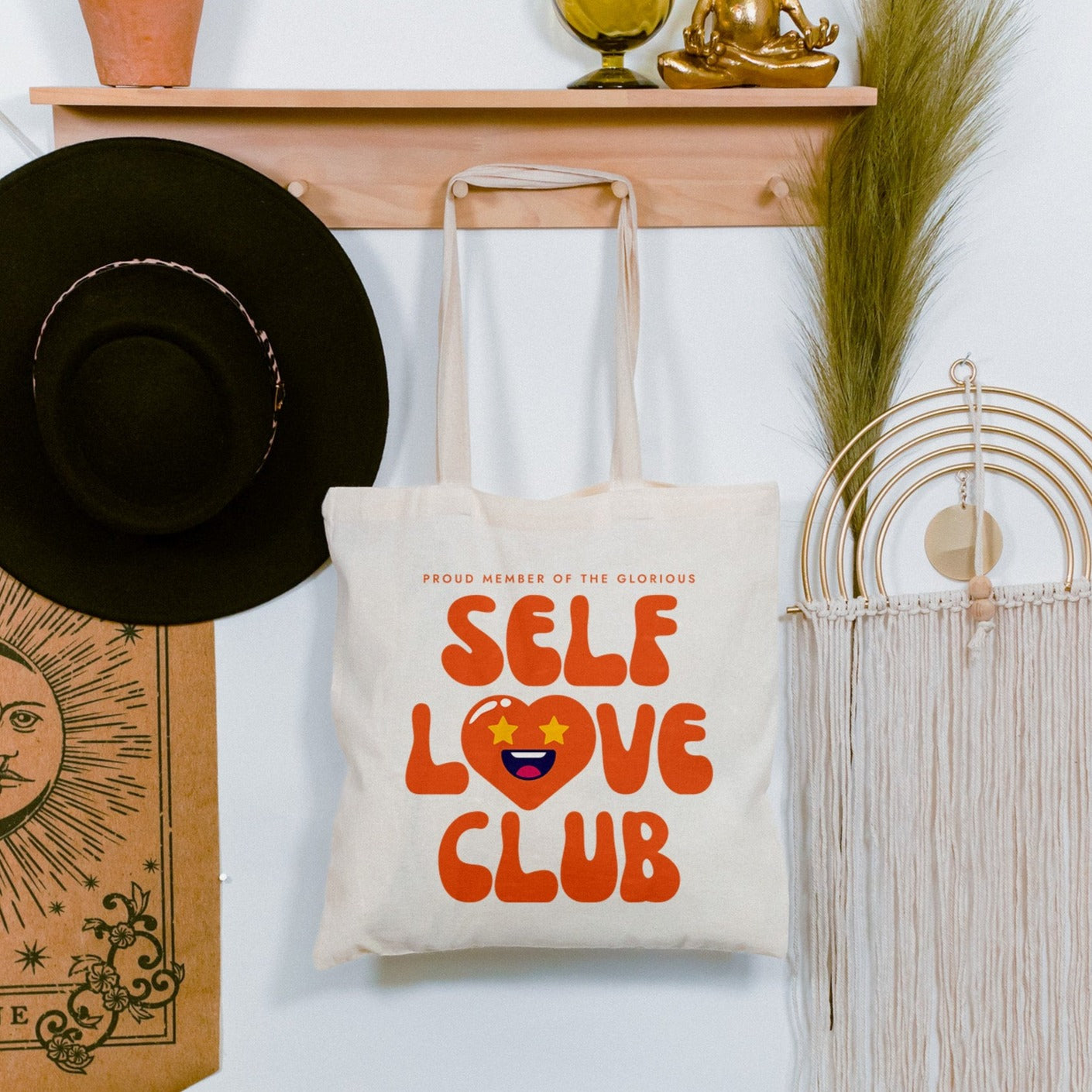 Self Love Club | Cotton Canvas Tote Bag