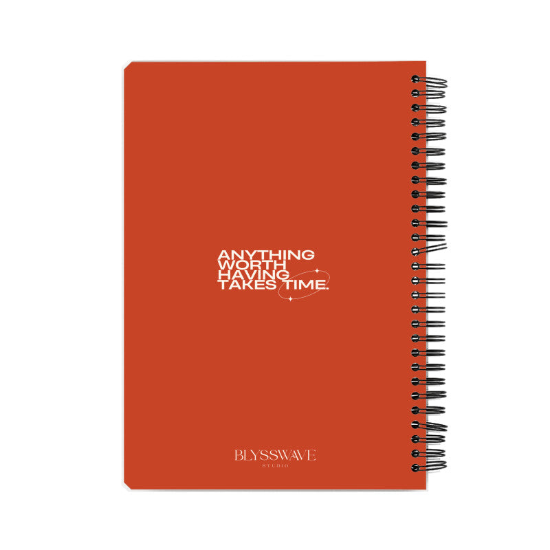 It Takes Time Aesthetic Notebook
