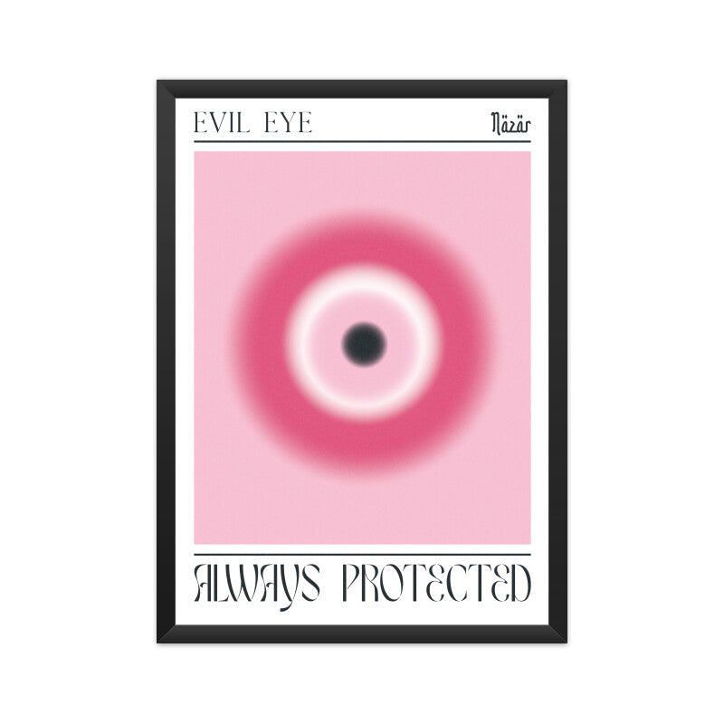 Evil Eye Pink Aura Poster