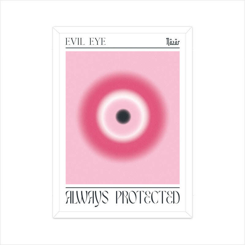 Evil Eye Pink Aura Poster