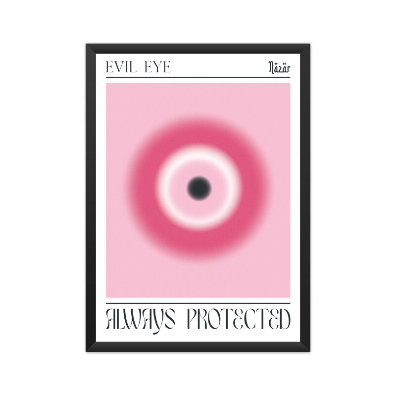 Evil Eye Pink Aura Poster