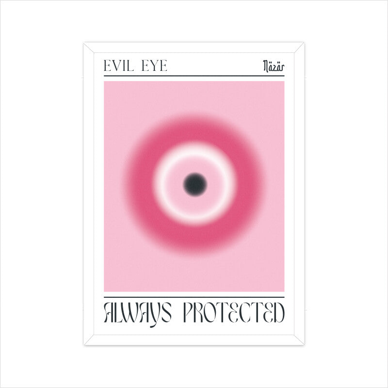 Evil Eye Pink Aura Poster