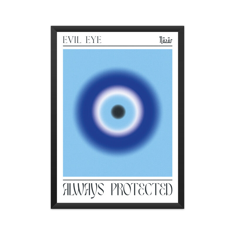 Evil Eye Blue Aura Poster