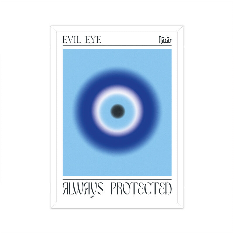 Evil Eye Blue Aura Poster