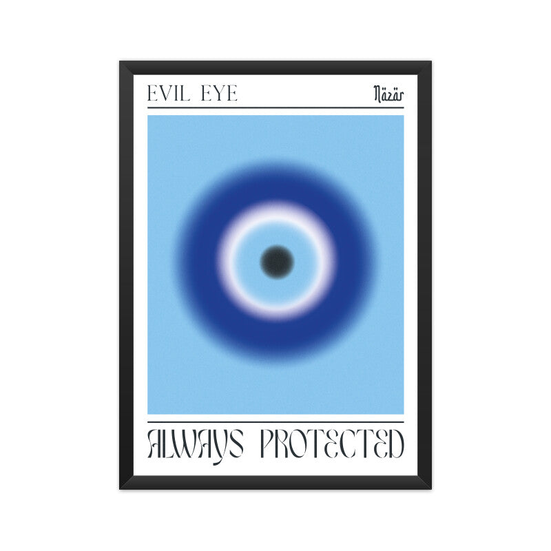 Evil Eye Blue Aura Poster