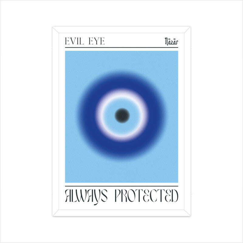 Evil Eye Blue Aura Poster