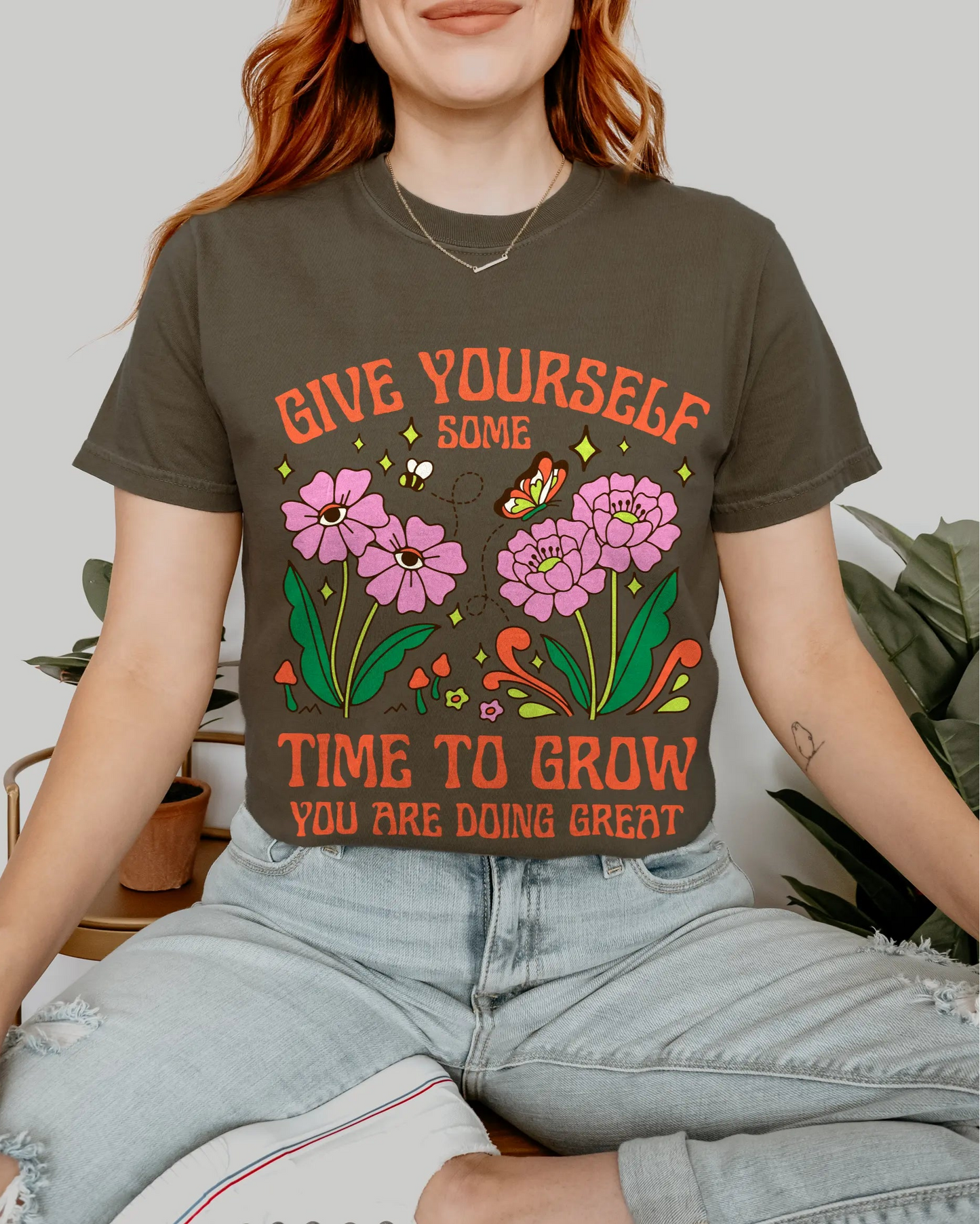 Give Yourself Time To Grow | Unisex Tee