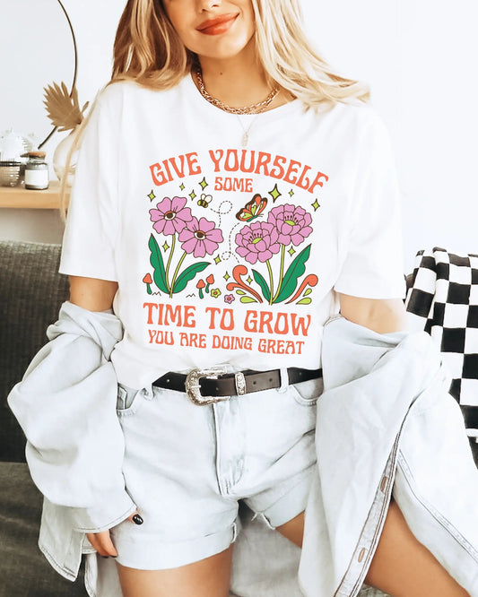 Give Yourself Time To Grow | Unisex Tee